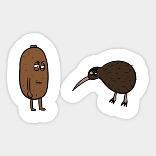 Kiwi vs Kiwi Sticker